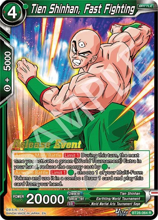 Tien Shinhan, Fast Fighting [Release Event] #BT28-064