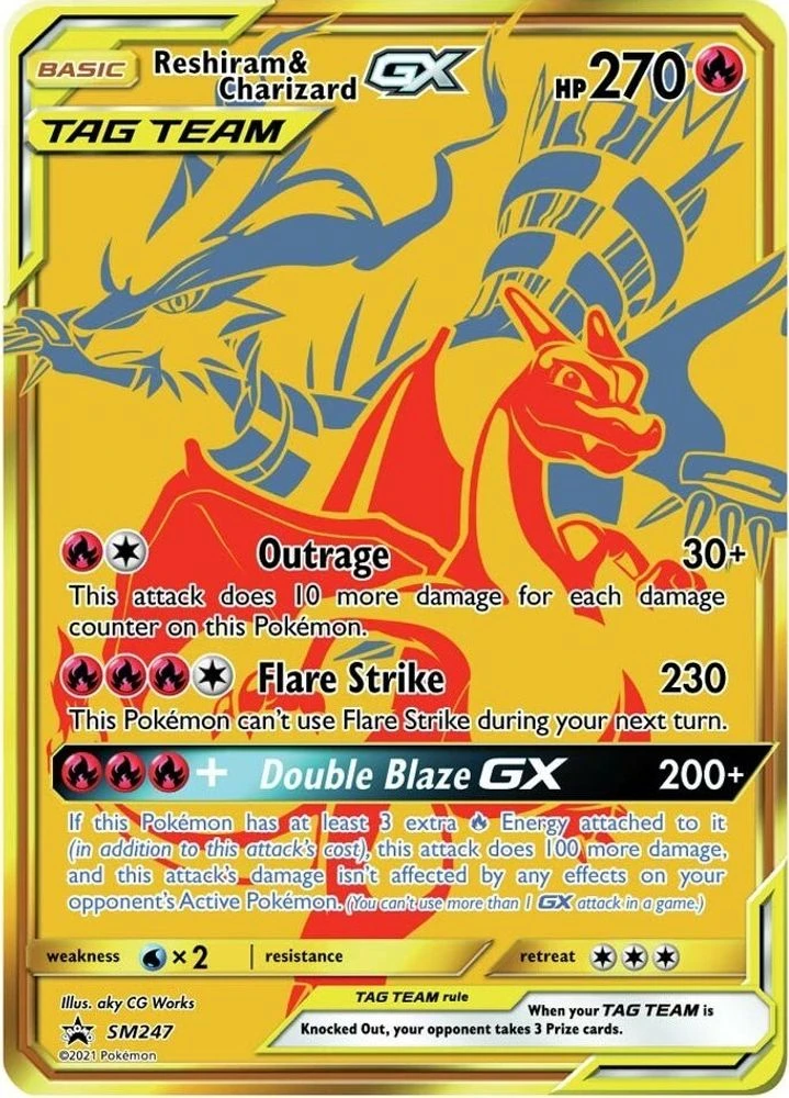 Reshiram & Charizard GX #SM247