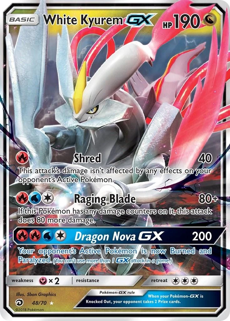 White Kyurem Gx #48