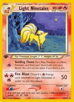 Light Ninetales 1st Edition