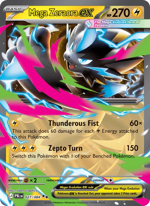 Mega Zeraora Ex #27