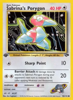 Sabrina's Porygon 1st Edition