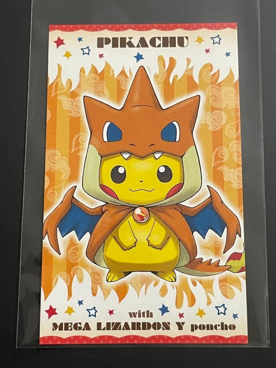 Poncho Wearing Pikachu Mega Charizard Y Business Card