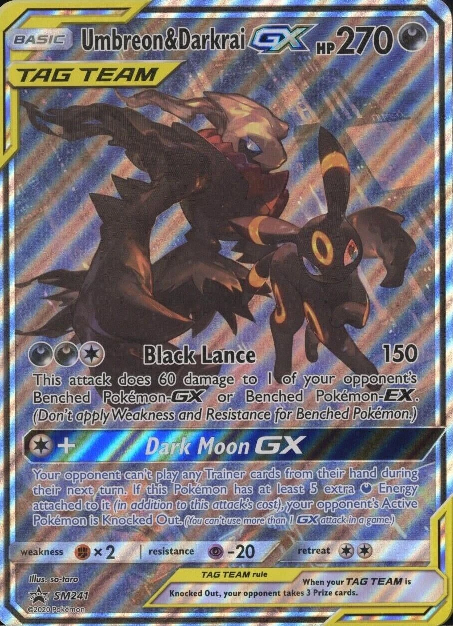 Umbreon & Darkrai GX Jumbo #SM241