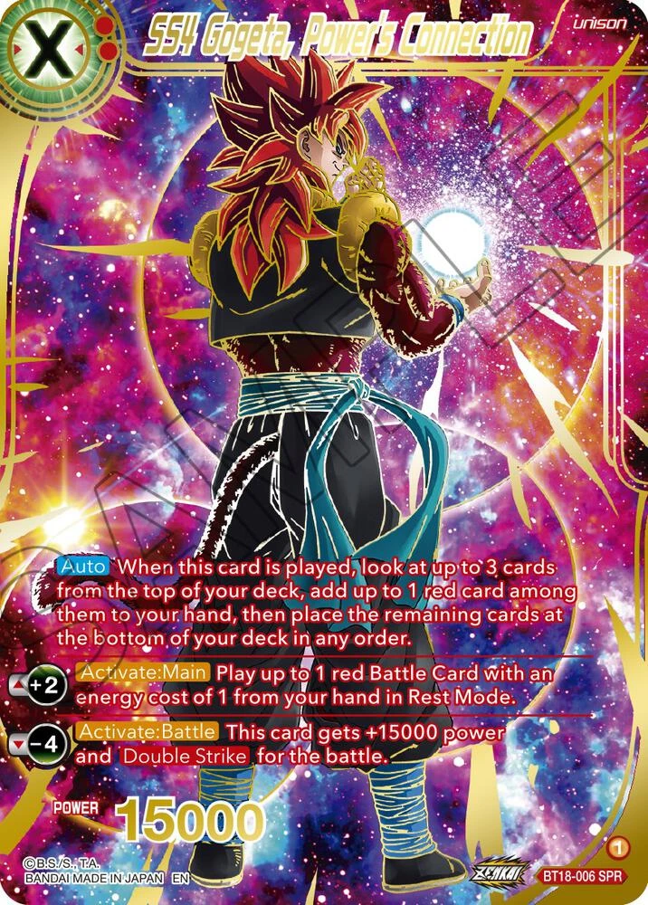 SS4 Gogeta, Power's Connection [SPR] #BT18-006