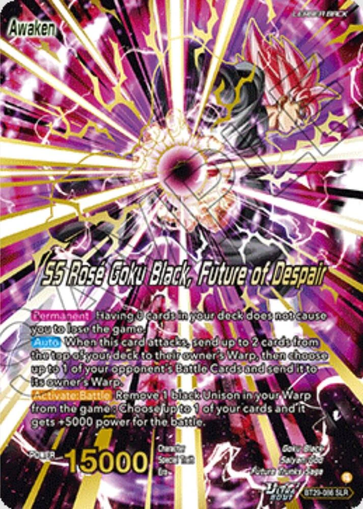 Goku Black // SS Rose Goku Black, Future of Despair [SLR] #BT29-086