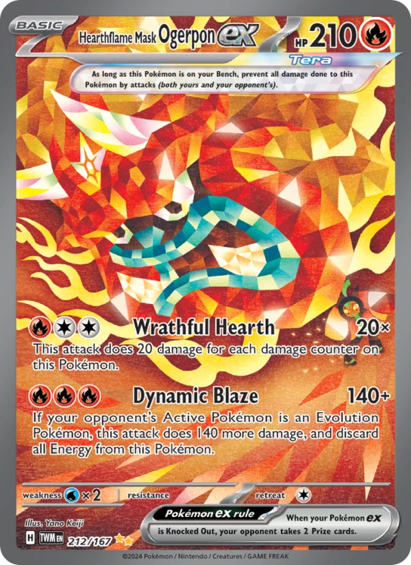 Hearthflame Mask Ogerpon Ex #212