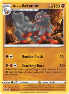 Hisuian Arcanine Reverse Holo