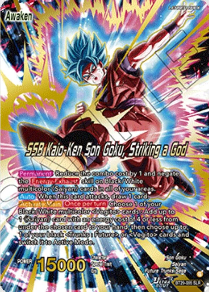Son Goku // SSB Kaio-Ken Son Goku, Striking a God [SLR] #BT29-085