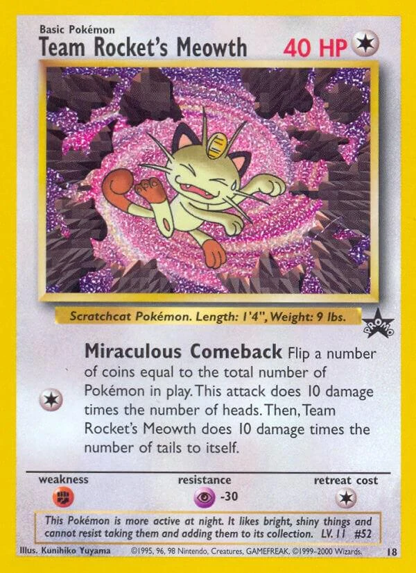 Team Rocket's Meowth #18