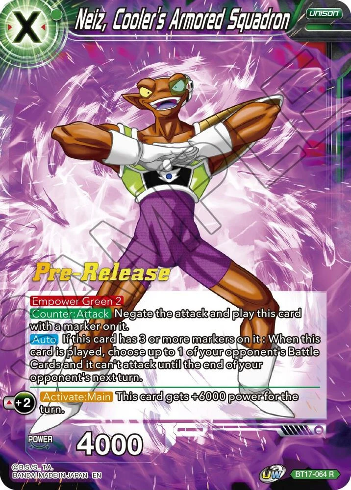 Neiz, Cooler's Armored Squadron [Pre-Release] #BT17-064