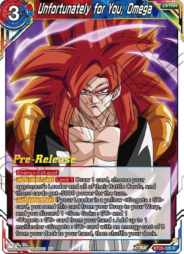 Unfortunately for You, Omega [Pre-Release] #BT25-125