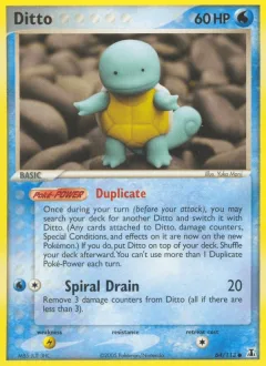 Ditto Squirtle Reverse Holo