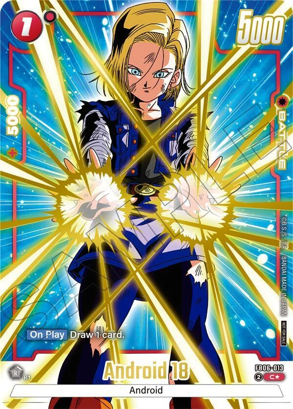 Android 18 [Limited Pack 02 Alternate Art] #FB07-013