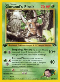Giovanni's Pinsir 1st Edition