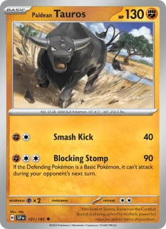 Paldean Tauros Reverse Holo