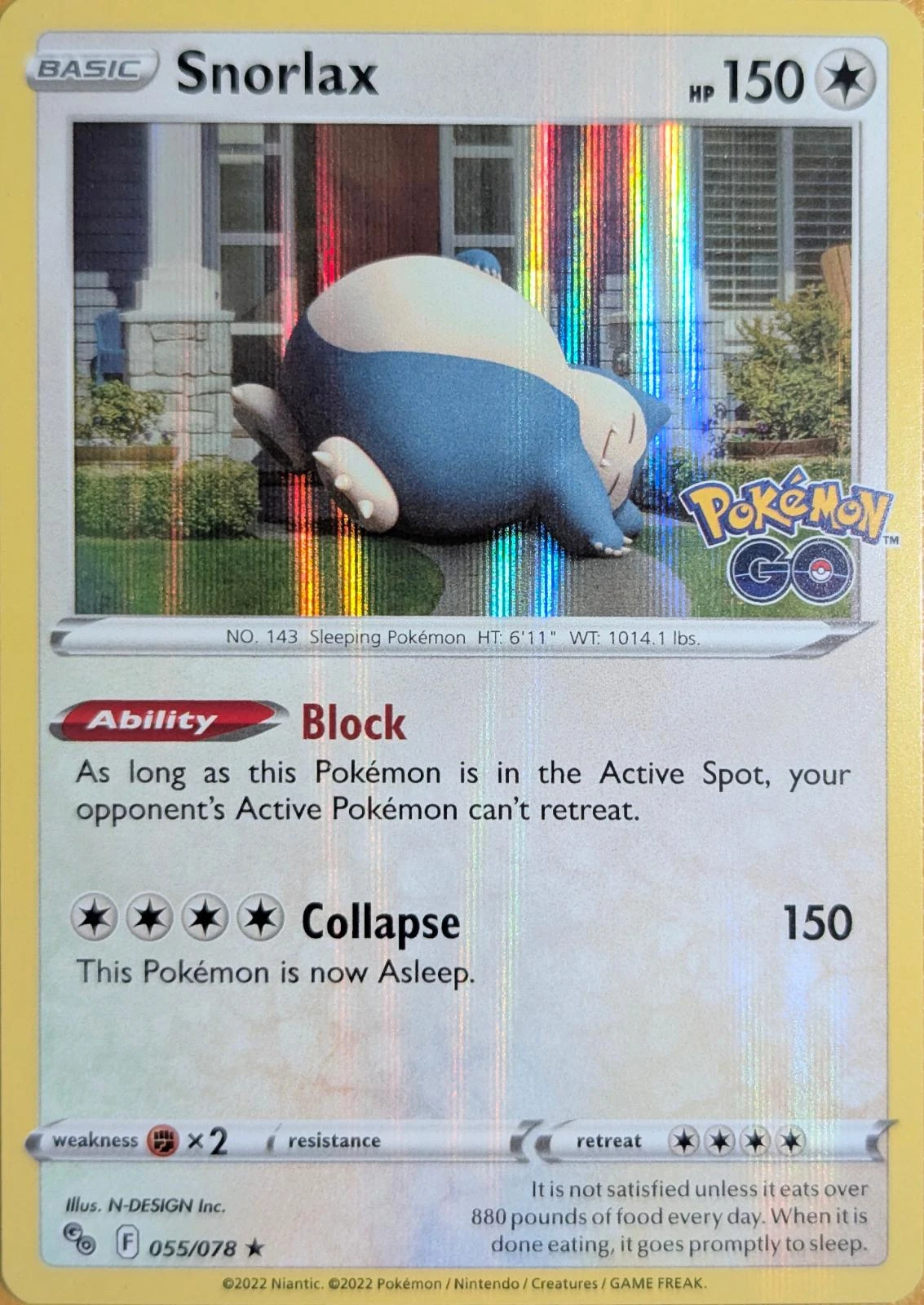 Snorlax Holo #55