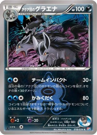Team Aqua's Mightyena 1st Edition