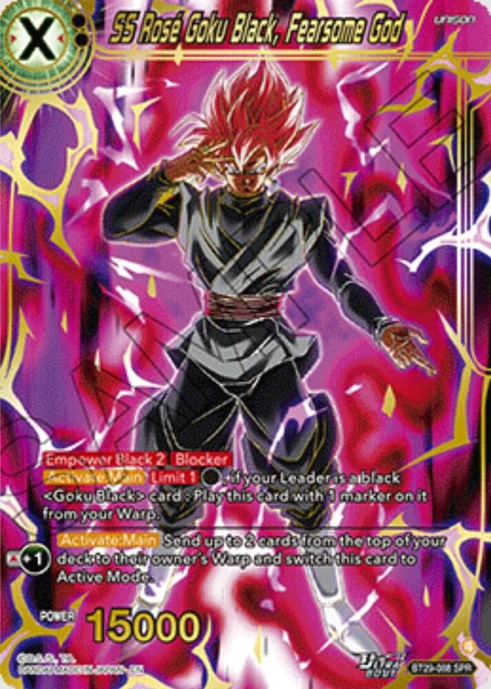 SS Rose Goku Black, Fearsome God [SPR] #BT29-088