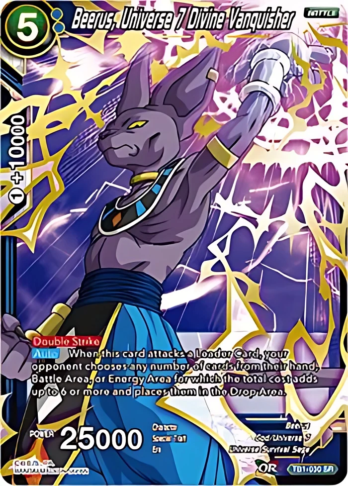 Beerus, Universe 7 Divine Vanquisher [Tournament Promo] #TB1-030