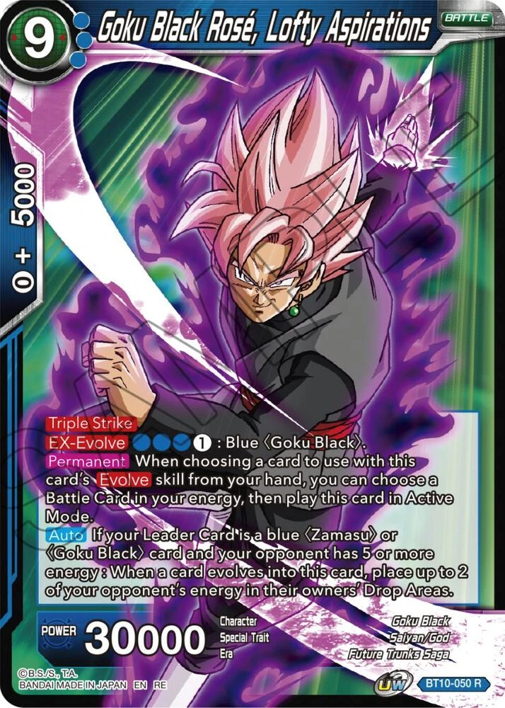 Goku Black Rose, Lofty Aspirations [Reprint] #BT10-050