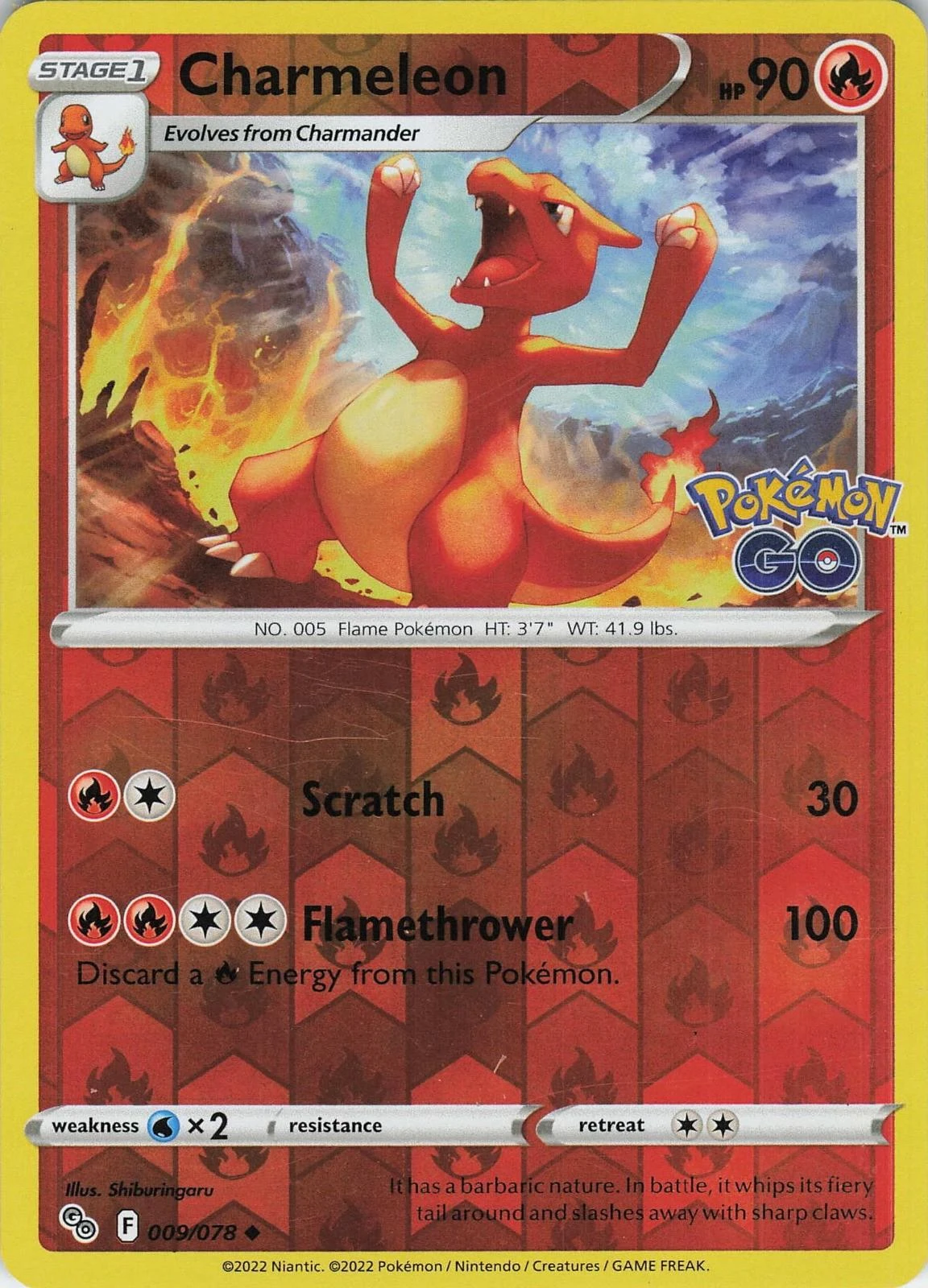 Charmeleon Reverse Holo #9