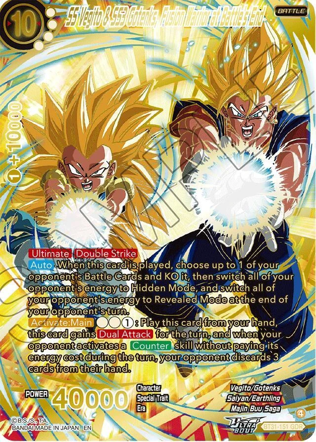 SS Vegito & SS3 Gotenks, Fusion Warrior at Battle's End [GDR] #BT31-151