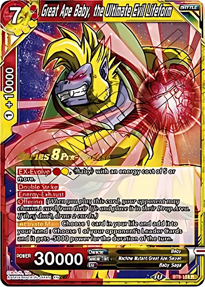 Great Ape Baby, the Ultimate Evil Lifeform [Pre-Release] #BT8-114_PR