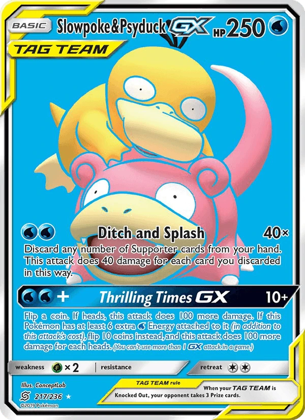Psyduck & Slowpoke GX #217