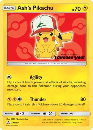 Ash's Pikachu #SM109