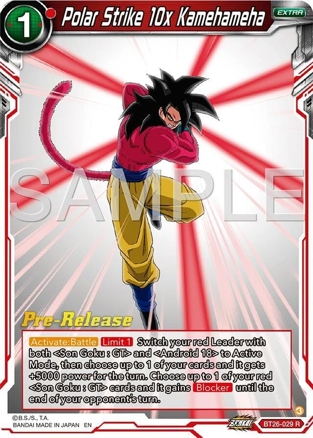 Polar Strike 10x Kamehameha [Pre-Release] #BT26-029