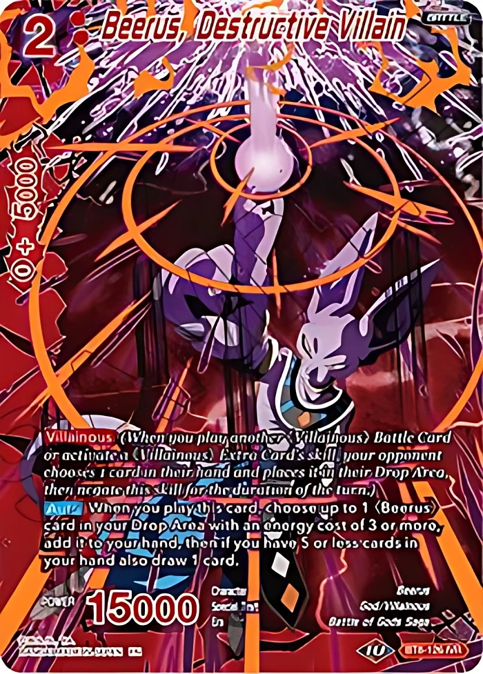 Beerus, Destructive Villain #BT8-126