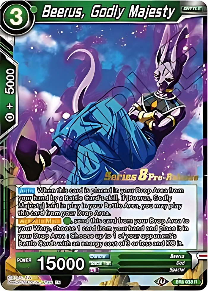 Beerus, Godly Majesty [Pre-Release] #BT8-053_PR