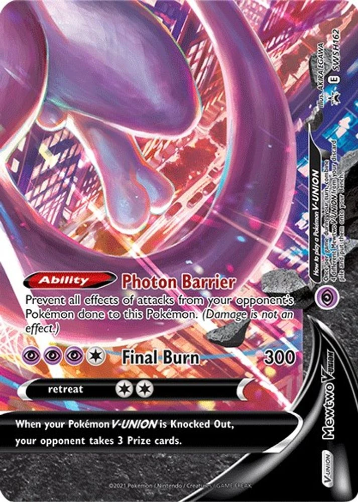Mewtwo V-Union #SWSH162