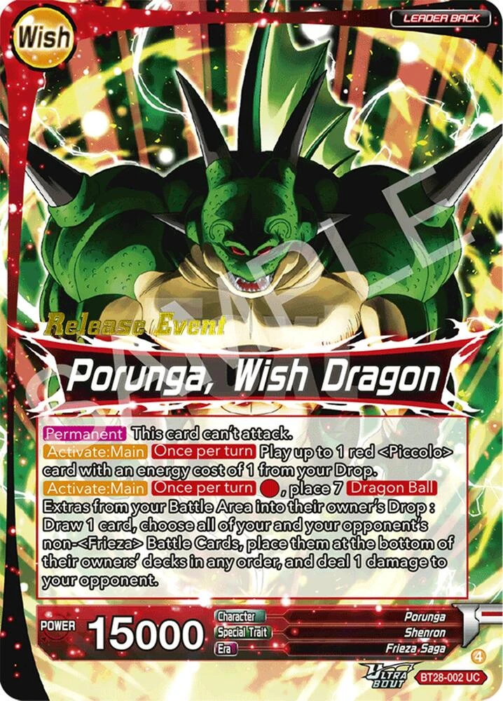 Dragon Ball // Porunga, Wish Dragon [Release Event] #BT28-002