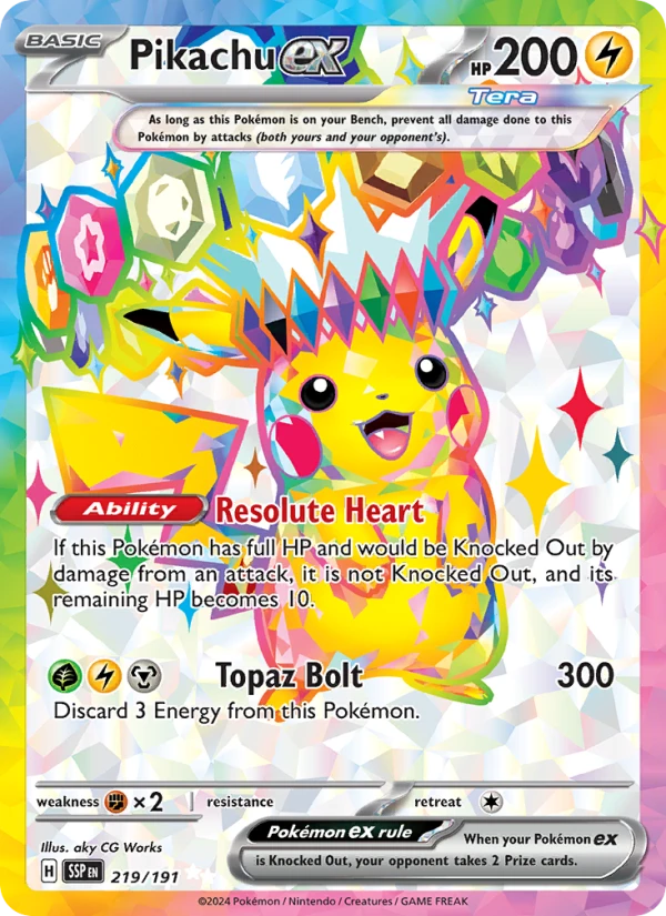 Pikachu ex #219