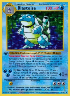 Blastoise 1st Edition