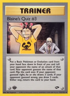 Blaine's Quiz #3 1st Edition