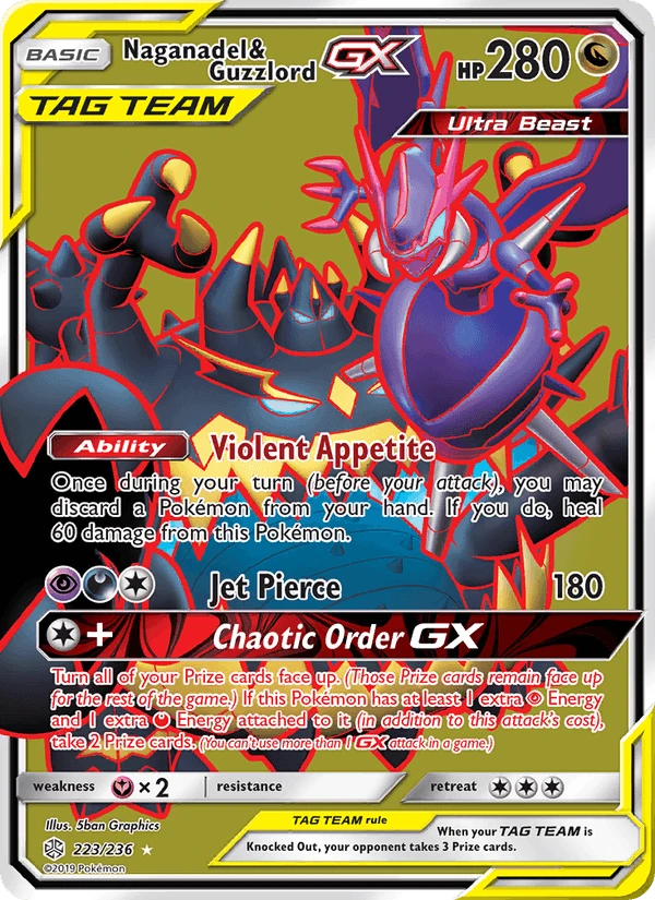 Naganadel & Guzzlord Gx #223