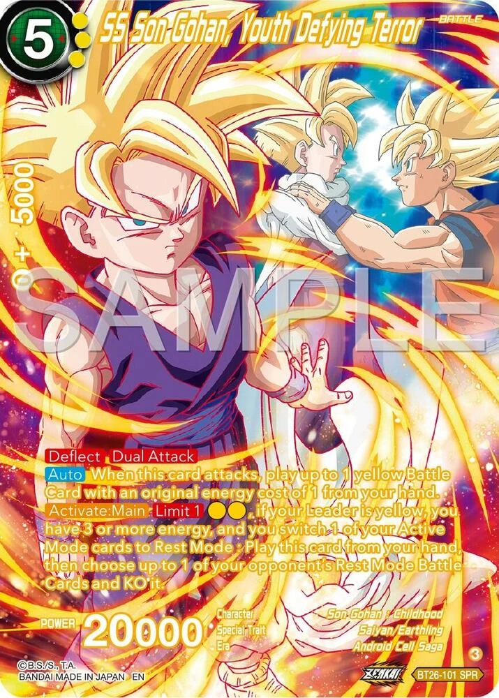 SS Son Gohan Youth Defying Terror [SPR] #BT26-101