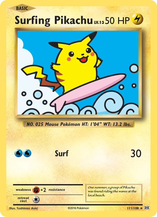 Surfing Pikachu #111