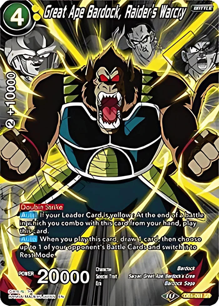 Great Ape Bardock, Raider's Warcry [Alternate Art] #DB1-061