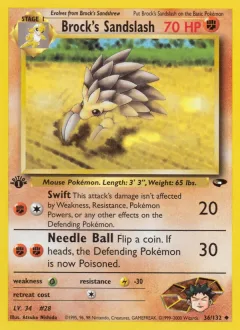 Brock's Sandslash 1st Edition