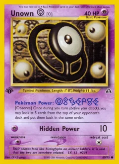 Unown O 1st Edition
