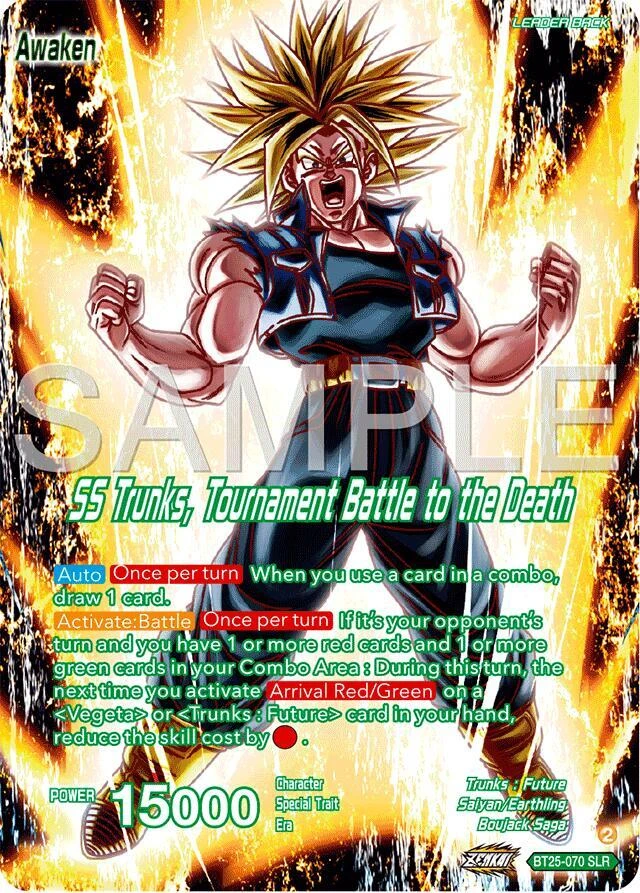 Trunks // SS Trunks, Tournament Battle to the Death [SLR] #BT25-070