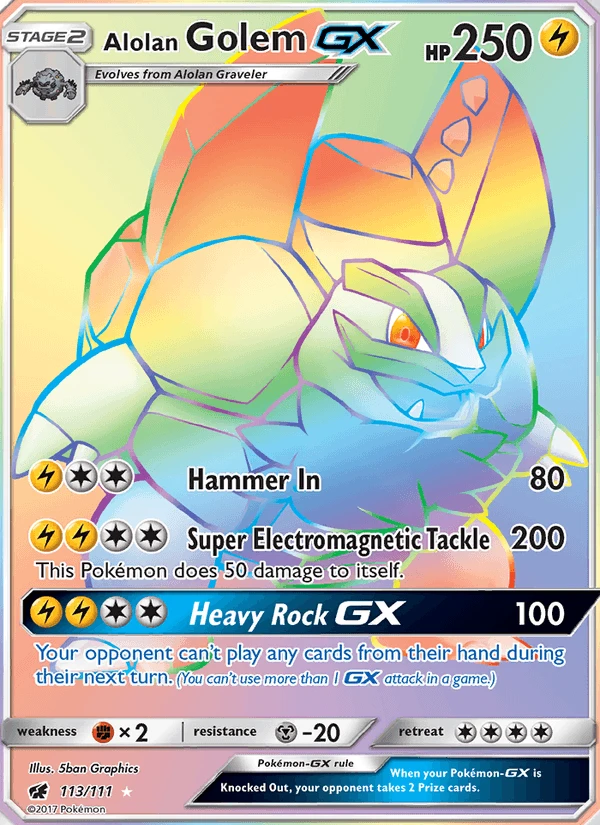 Alolan Golem Gx #113