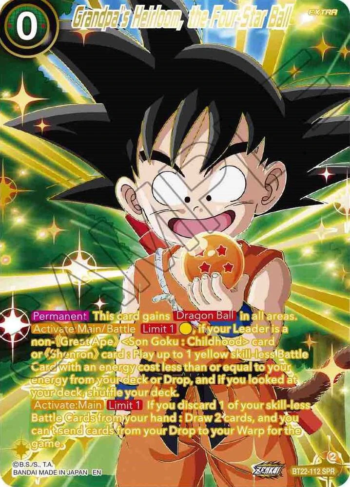Grandpa's Heirloom, the Four Star Ball [SPR] #BT22-112