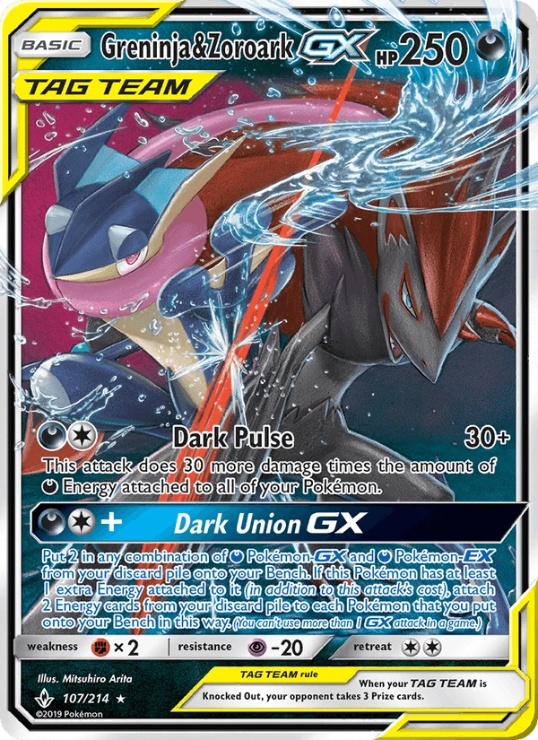 Greninja & Zoroark Gx #107