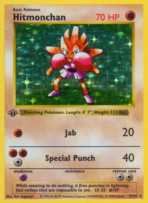 Hitmonchan 1st Edition