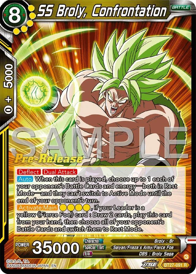 SS Broly, Confrontation [Pre-Release] #BT27-091